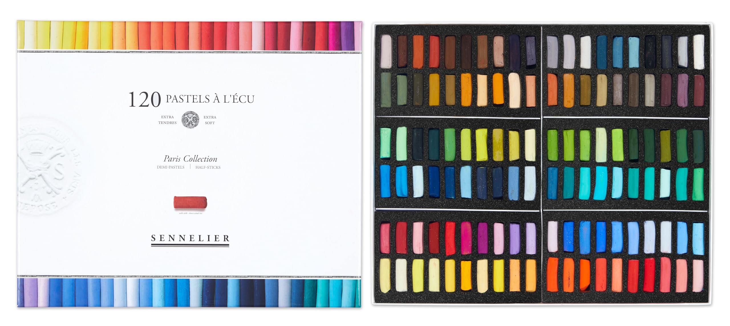 ✨LEFRANC-Pastels Surfinsシリーズ160色vintage‼️ Sennelier Soft Pastels Half Stick Set 120/Pkg-Paris, Paris